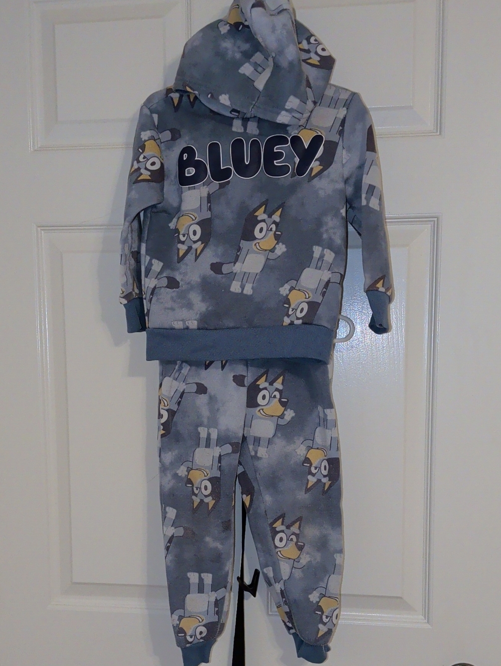 Bluey Kids Hoodie & Jogger Pajama Set - Blue